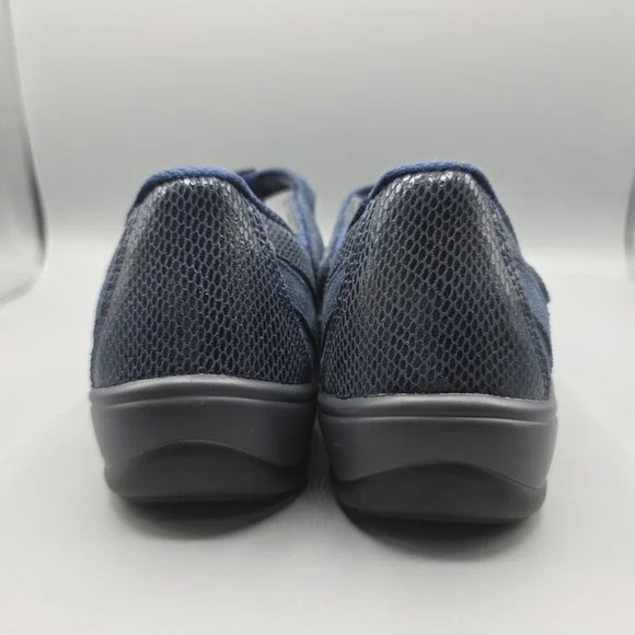 Orthofeet Juno Shoes Womens 9 Navy Blue T Strap Comfort Mary Jane Adjustable - Picture 5 of 12